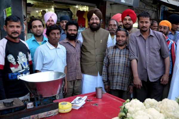 Punjab Pradesh Congress Committee (PPCC) president Partap Singh Bajwa during the Lok Sabha election campaign at Qadian